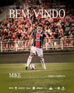 Joinville anuncia Mike como novo reforço para a temporada.