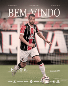 Zagueiro Léo Rigo está de volta ao Tricolor!